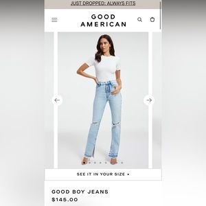 Good American Good Boy Jeans